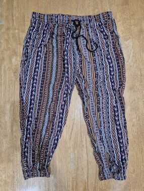 NWOT plus Size Boho Patterned Casual Pants
